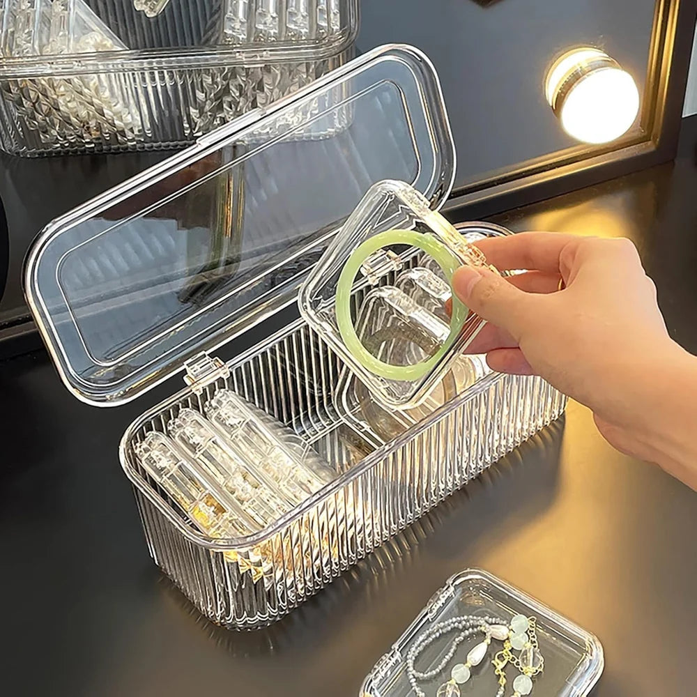 Acrylic Cosmetic Organizer Cum Jewelry Box